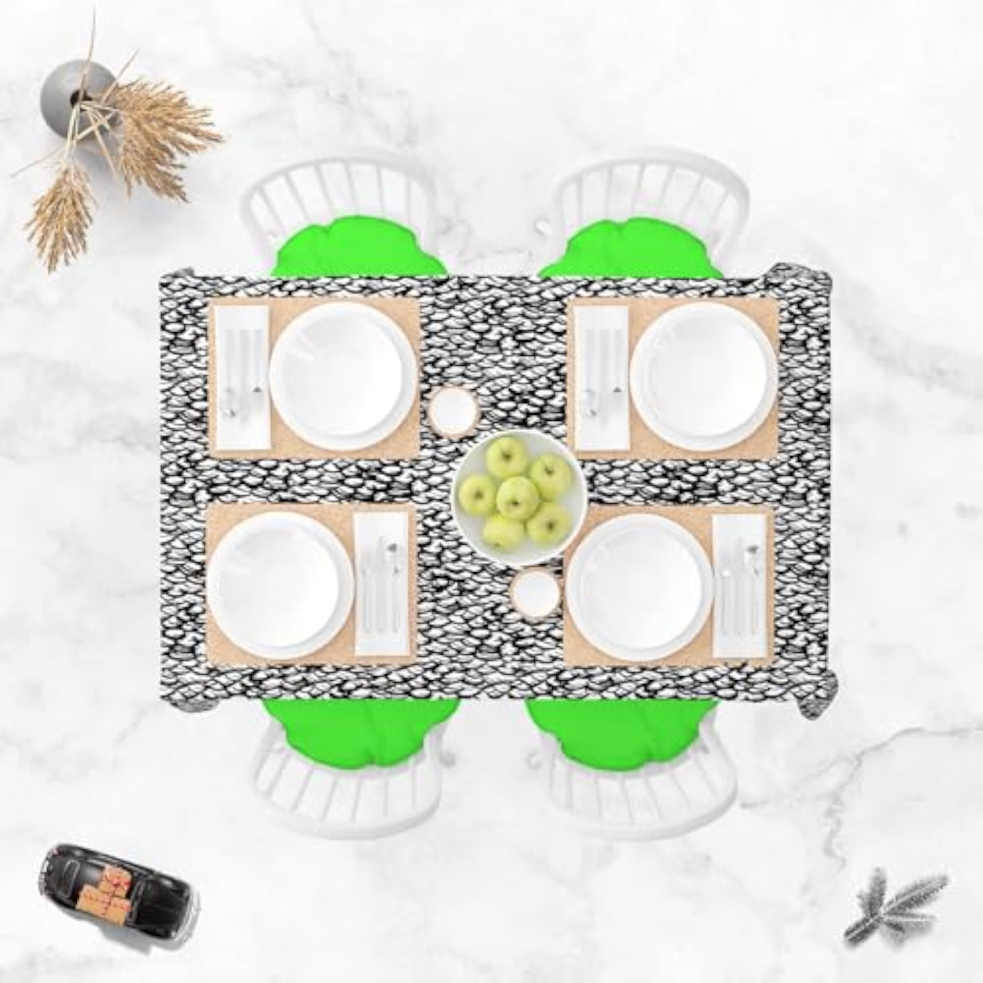 Ditsy Strokes Table Cloth Cover for Dining & Center Table